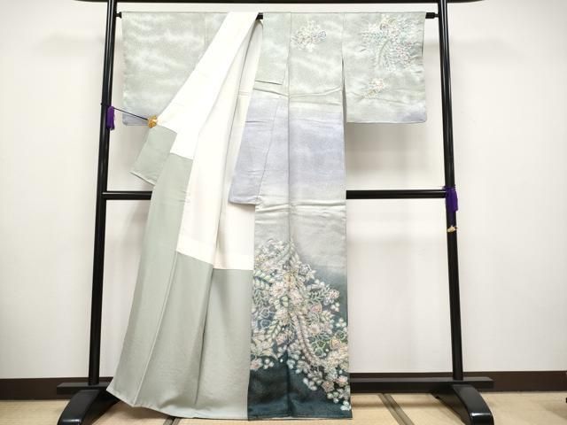 平和屋着物□極上 越後十日町の一流染匠 桐屋・翠山工房 訪問着 絞り  