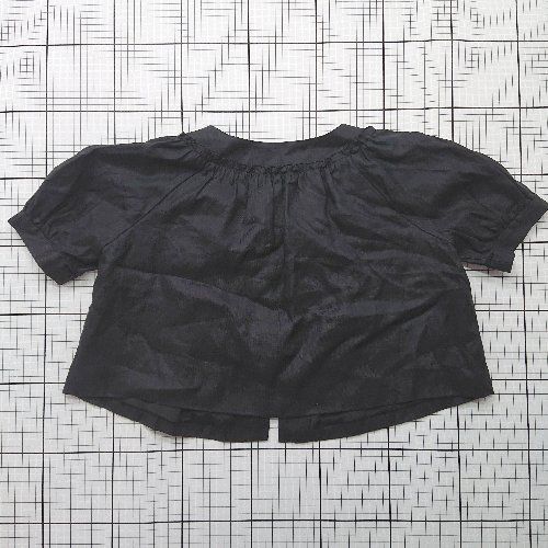 ◇ ⊂ NOLLEY'S ノーリーズ シンプル系 半袖 ノーカラーシャツブラウス