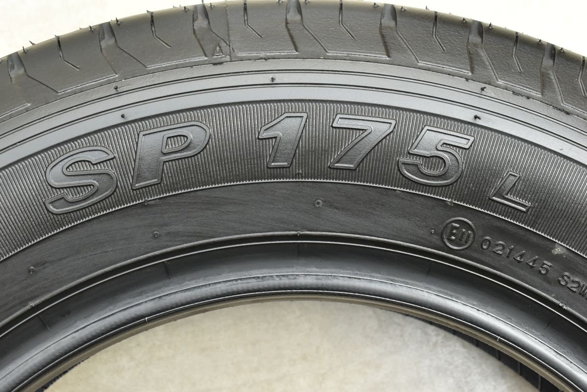 中古 未使用に近い 新車外し 2025年製 ダンロップ SP175L 155/80R14 88/86S LT 4本セット バリ溝 プロボックス サクシード ファミリアバン ライトトラック 新車外し 2025年製】ダンロップ SP175L 155/80R14 88/86S LT 4本セット