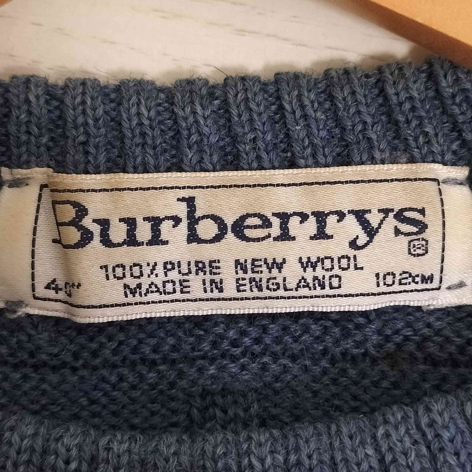 バーバリーズ BURBERRYS 90s イングランド製 ゴルフ刺繍 クルー