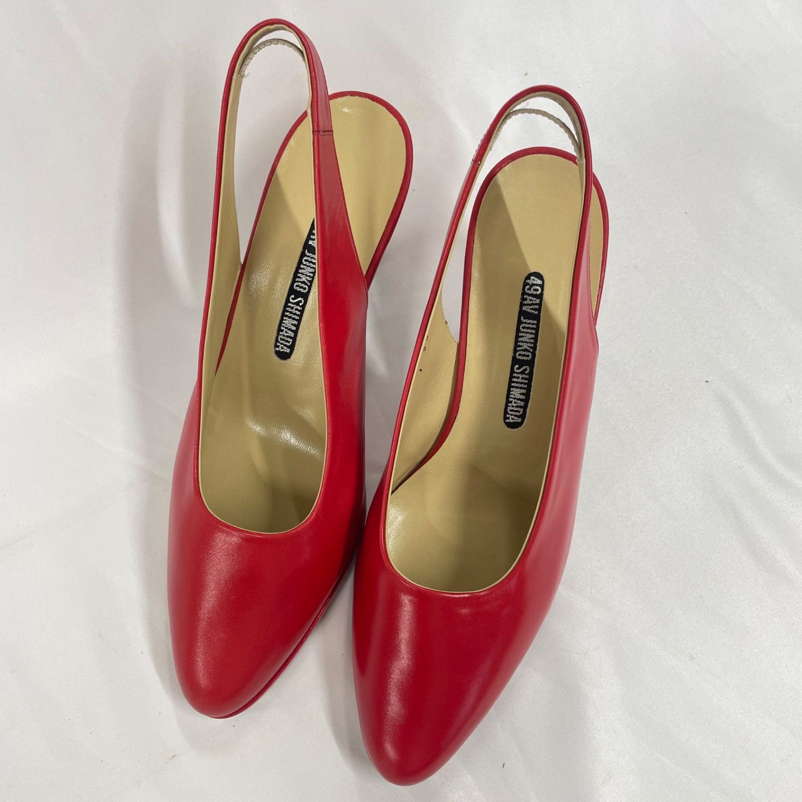 49AV JUNKO SHIMADA ハイヒール パンプス 22.5cm レッド 49AV JUNKO SHIMADA ハイヒール パンプス 22.5cm レッド