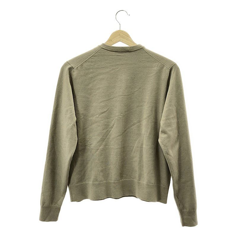 【美品】  MUSE de Deuxieme Classe / ミューズドゥーズィーエムクラス | 2023AW | アンサンブル / Stretch Wool クルーネック カーディガン プルオーバーニット | F | ベージュ | レディース 美品】 MUSE de Deuxieme Classe / ミューズドゥーズィーエムクラス