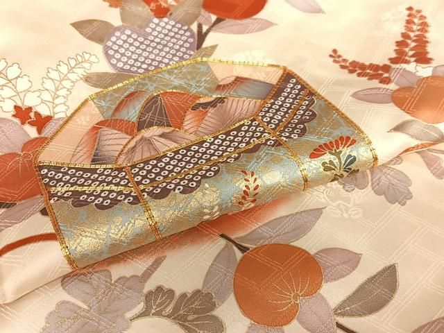 平和屋着物○十日町老舗ブランド 吉澤友禅 吾妻徳穂 振袖 駒刺繍