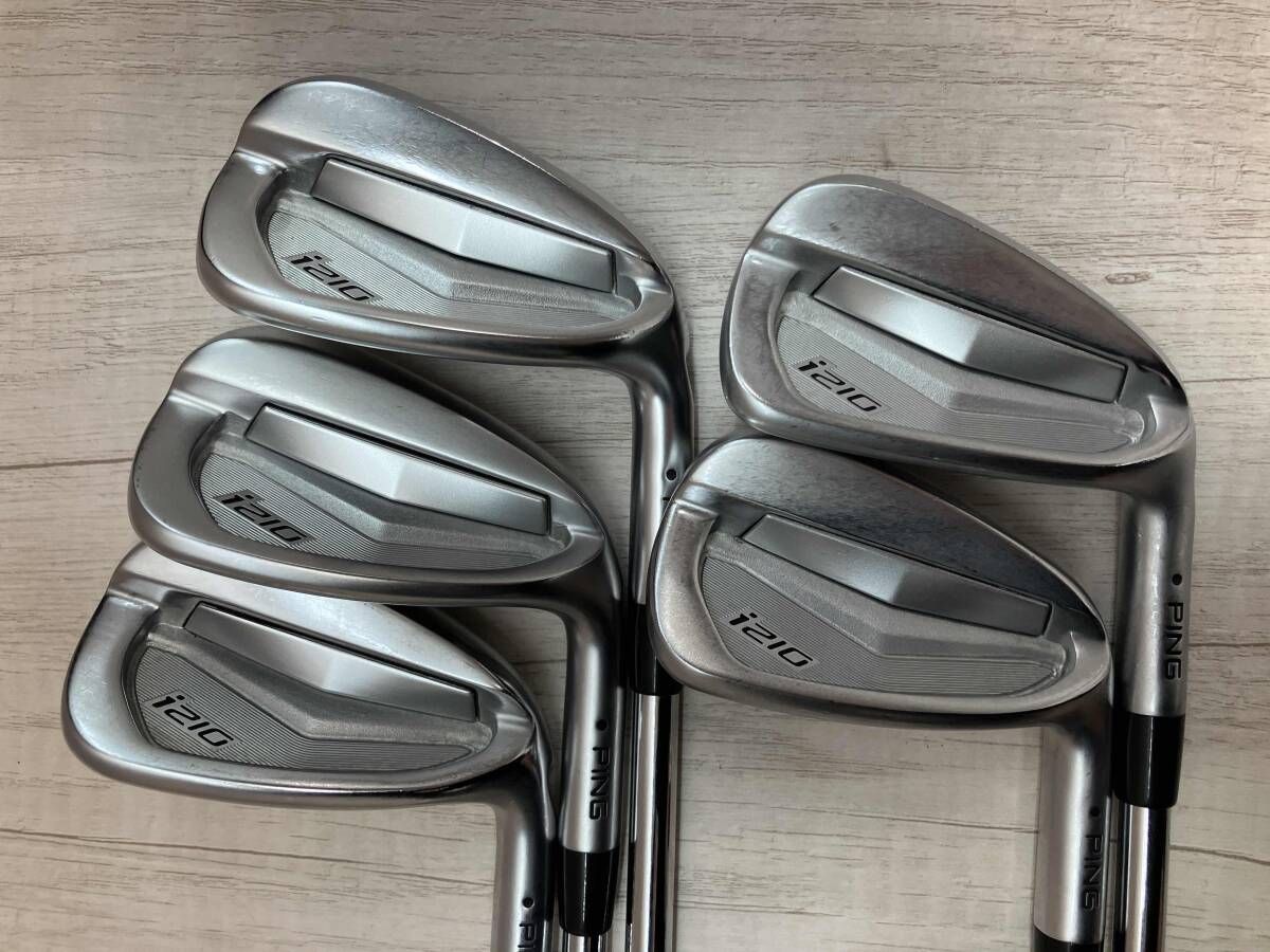 PlNG i210 アイアンセット ピン FLEX R 5本セット 7-9.U.W 男性右利き用 ゴルフクラブ