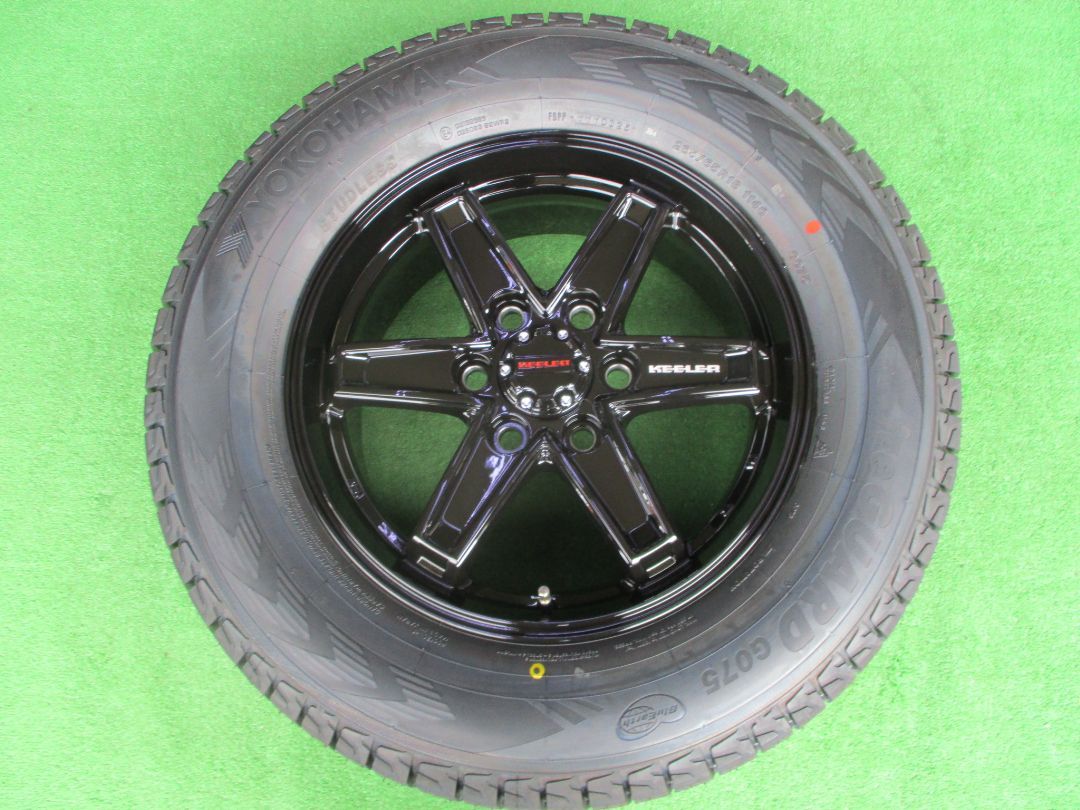 ランクル２５０など スタッドレスセット キーラータクティクス 7.5J-18 6H139.7 55 ヨコハマ アイスガード G075 265 65R18 4本 セットです♪