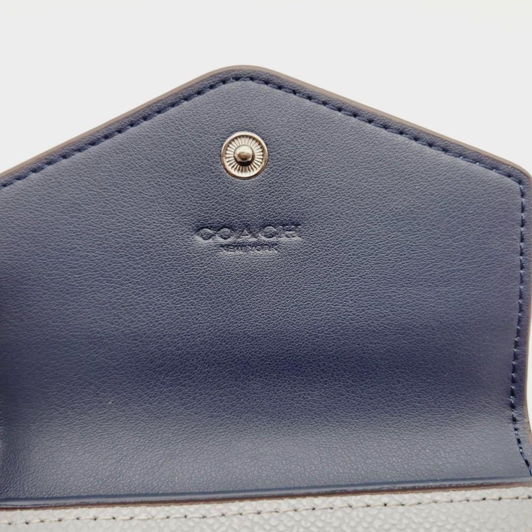 新品・未使用】COACHウィンスモールウォレットカラーブロックグレー