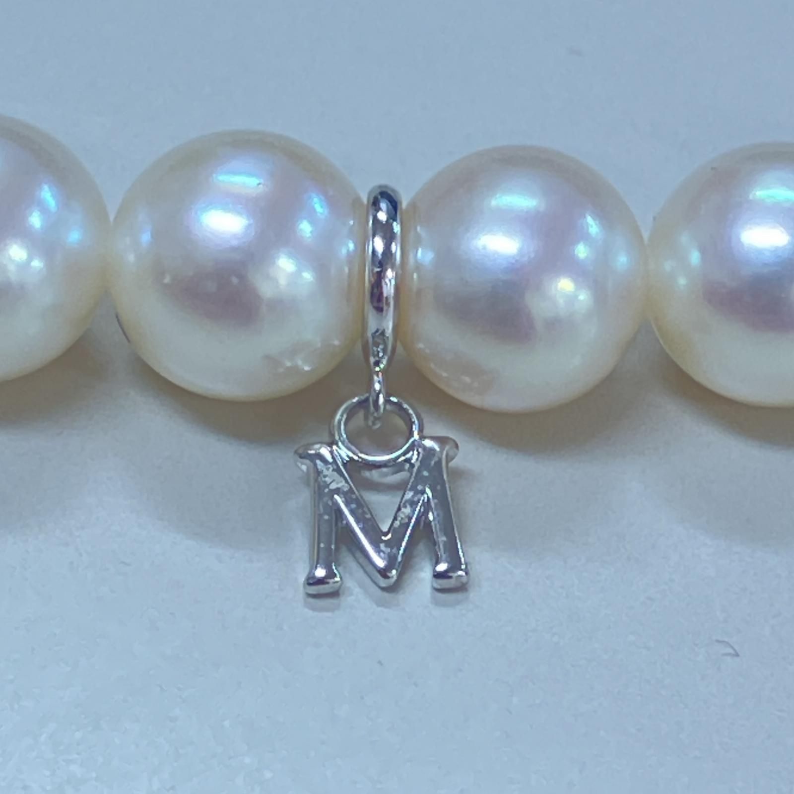 Mikimoto ミキモト ネックレス パール/K14ホワイトゴールド K14.WG.M 