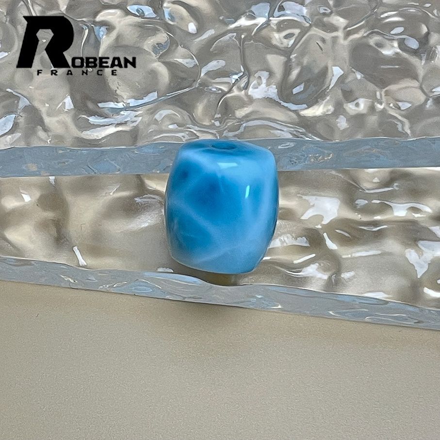 在庫切れ 逸品 EU製 定価5万円ROBEAN・チベット天珠・ペクトライトパワーストーン アクセサリー ラリマー 天然石 癒し 平和 お守り 貴重 幸運 贈り物 ギフト プレゼント 約15.2*14mm Z406045