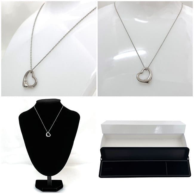 ティファニー オープンハート ネックレス ec-22784 シルバー