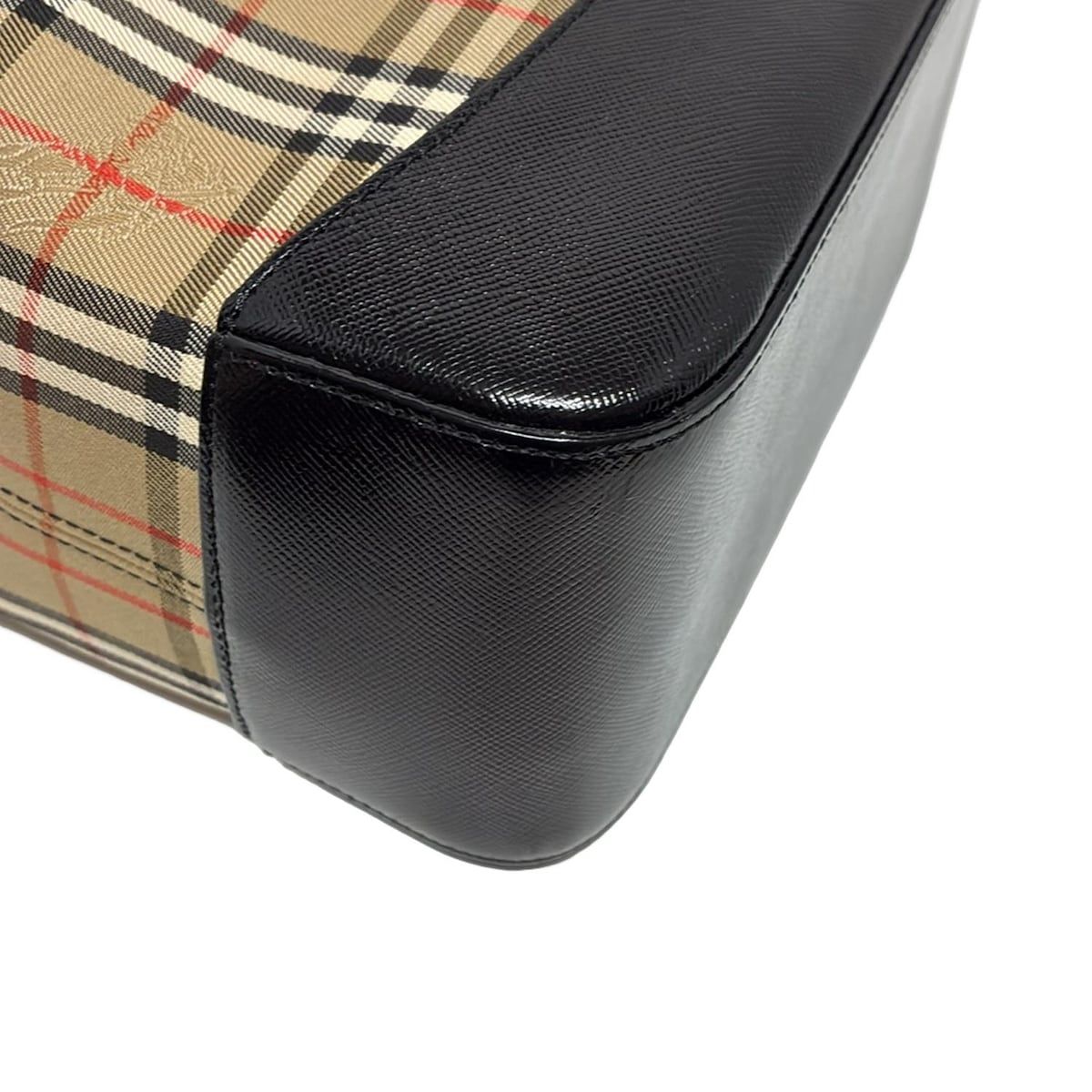 BURBERRY チェック柄トートバッグ BURBERRY/Burberry(バーバリー) トートバッグ - ベージュ×黒