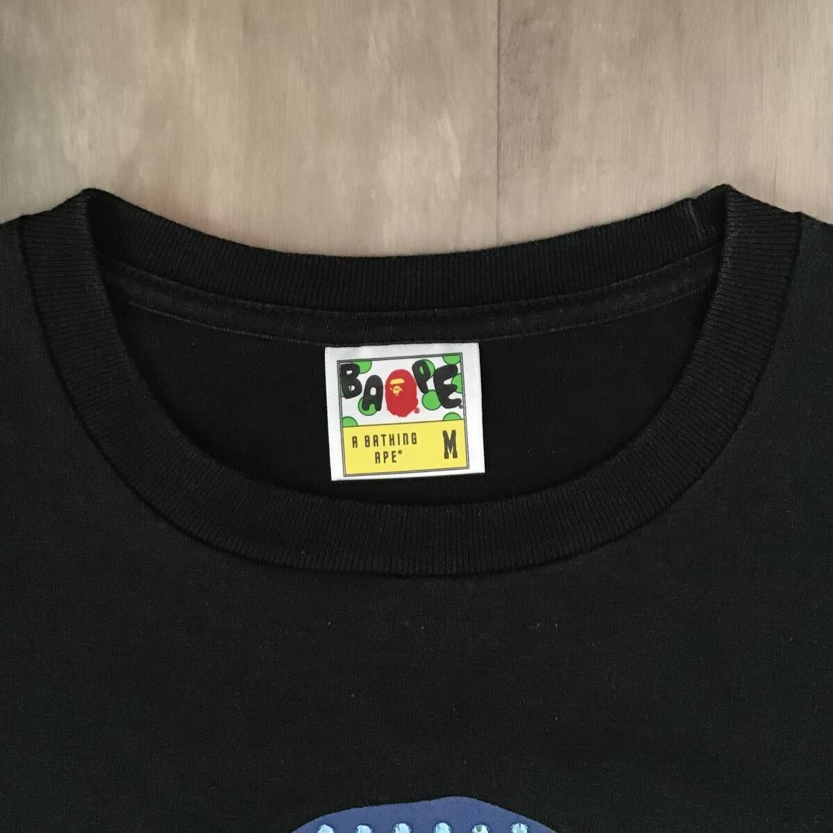 レインボー スワロフスキー APE HEAD LOGO Tシャツ Mサイズ a bathing