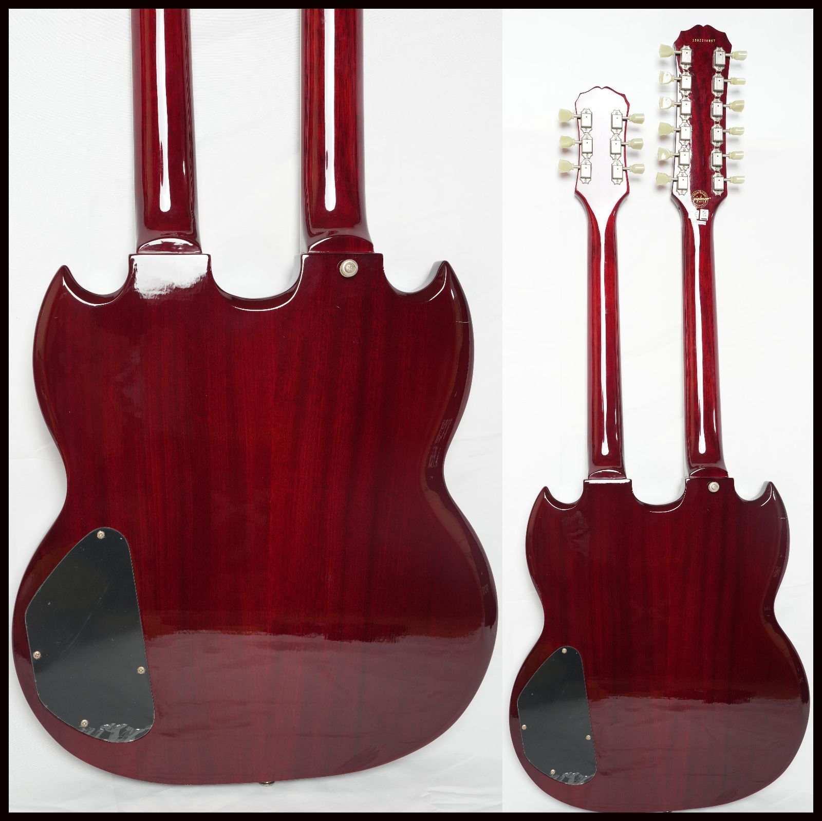 Epiphone G-1275 Cherry WネックSG モデル 2015年製 EDS-1275モデル HC付