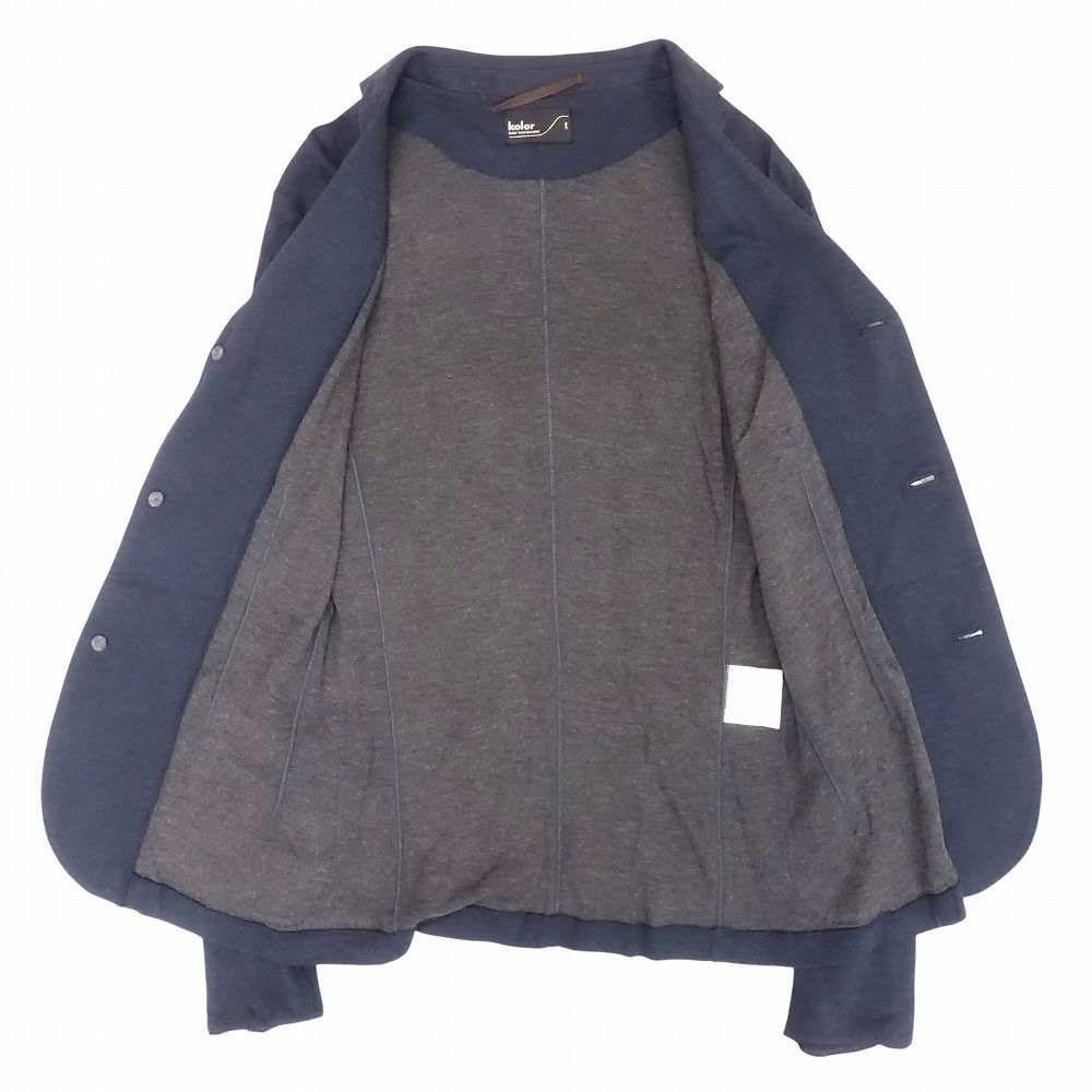 16ss kolor カラー テーラード ジャケット 3B ブレザー ニット 