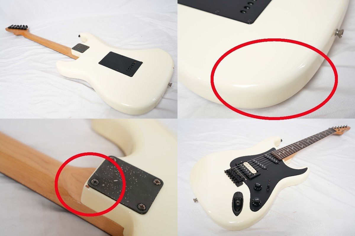WHITE Stratocasterタイプ