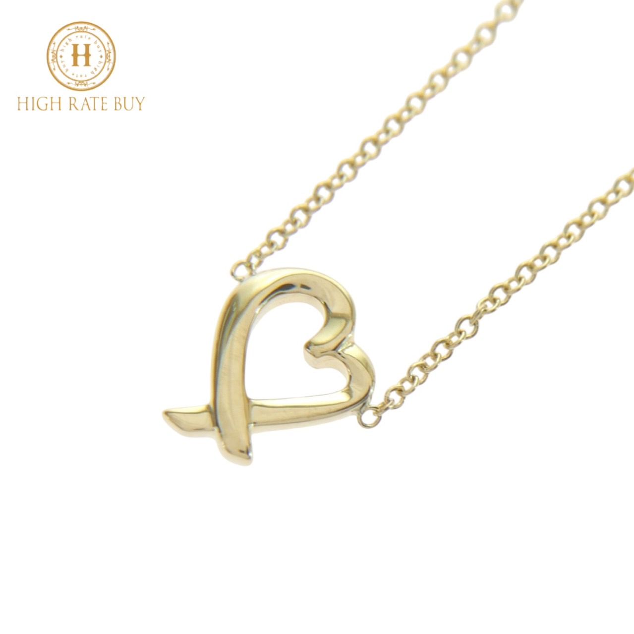 Tiffany ラビングハートネックレス 750 K18 TIFFANY&Co.（ティファニー 
