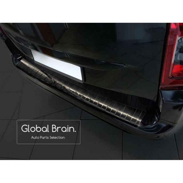 シトロエン ベルランゴ リア バンパー プロテクター ガード ブラック