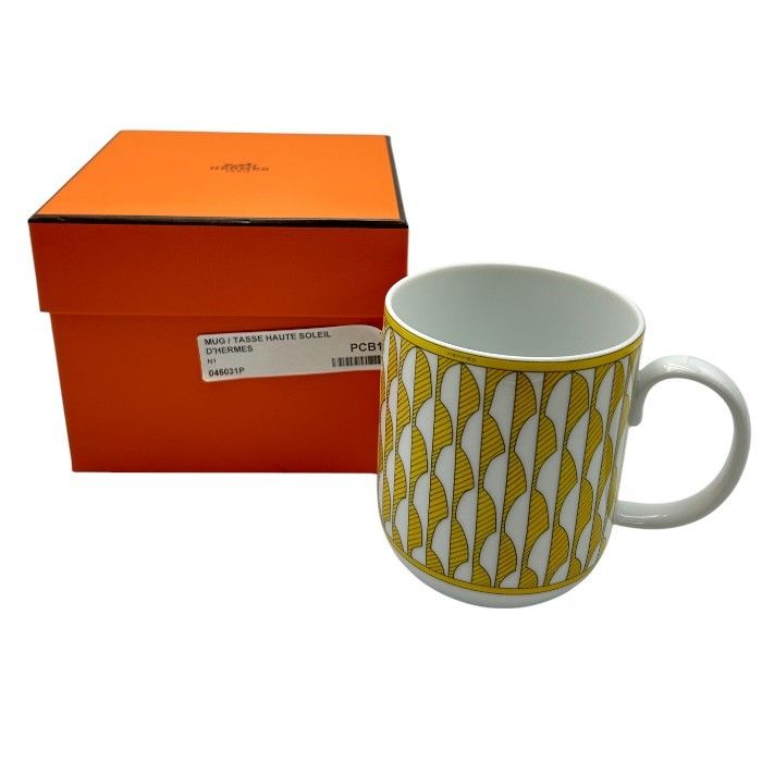 ♥品 SOLEILD’HERMES ソレイユ ドゥ エルメス マグカップ No.1 046031P ブランド 洋食器 幾何学模様 おしゃれ W４