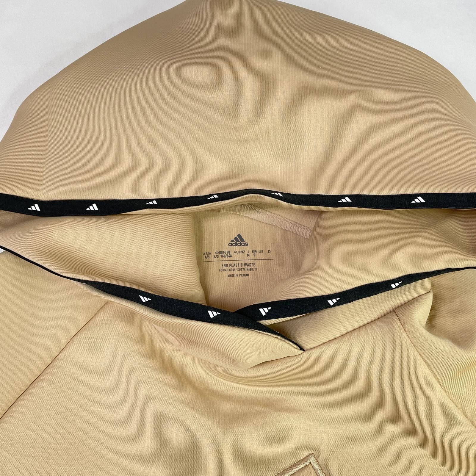 立体的な レディース アディダスゴルフ adidas GOLF セットアップ M ベージュ パーカー×スカート 一体型インナーパンツ