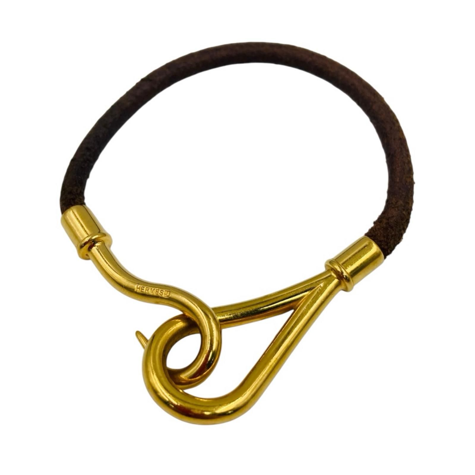 美品 HERMES エルメス ジャンボ ブレスレット ゴールド HERMES エルメス ジャンボ ブレスレット ゴールド ブラウン