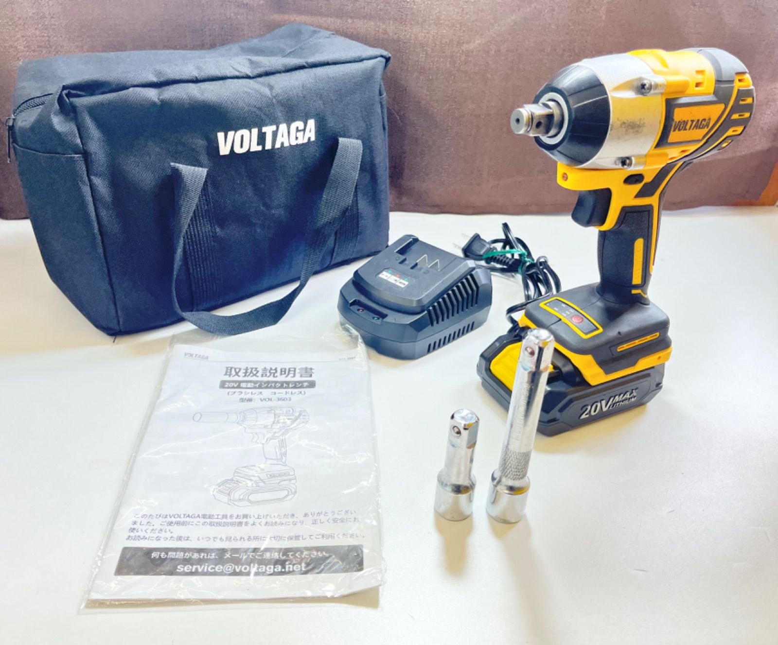 VOLTAGA 20V電動インパクトレンチ