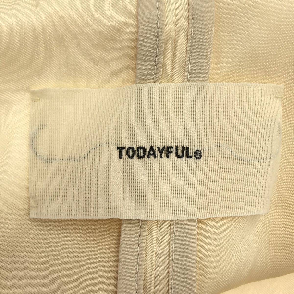 TODAYFUL 2025 サテンオーバージャケット 38 エクリュ TODAYFUL Satin Over Jacket サテンオーバージャケット Ecru