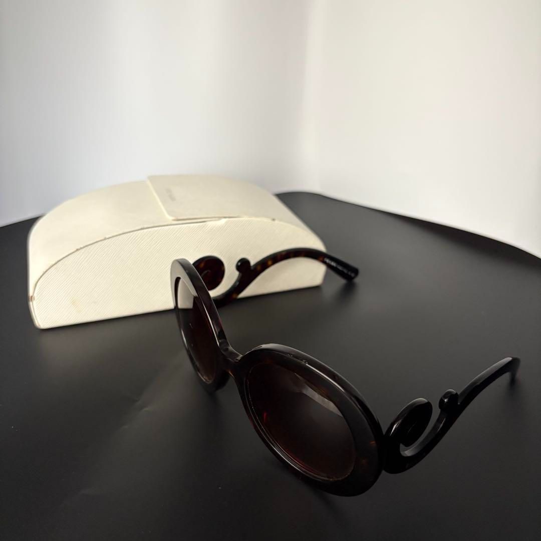廃盤 希少 PRADA プラダ サングラス ミニマルバロック SPR27N 赤系 希少 レア 廃盤品 PRADA プラダ サングラス ミニマルバロック