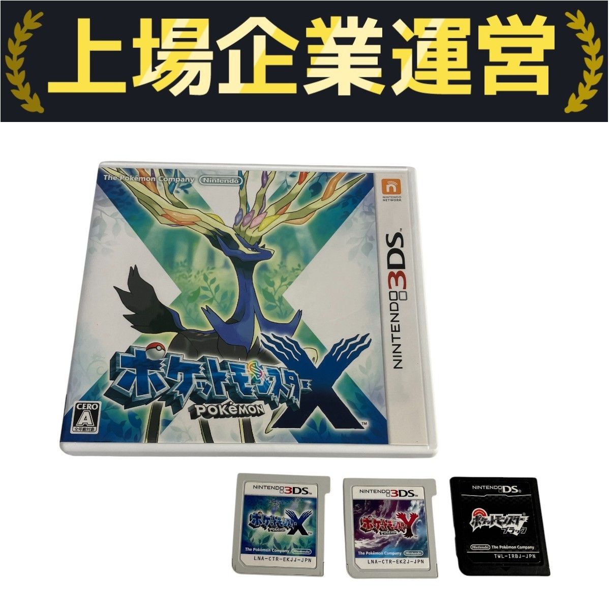 任天堂 DS,3DS ポケットモンスター ブラック,Y,X 3点セット