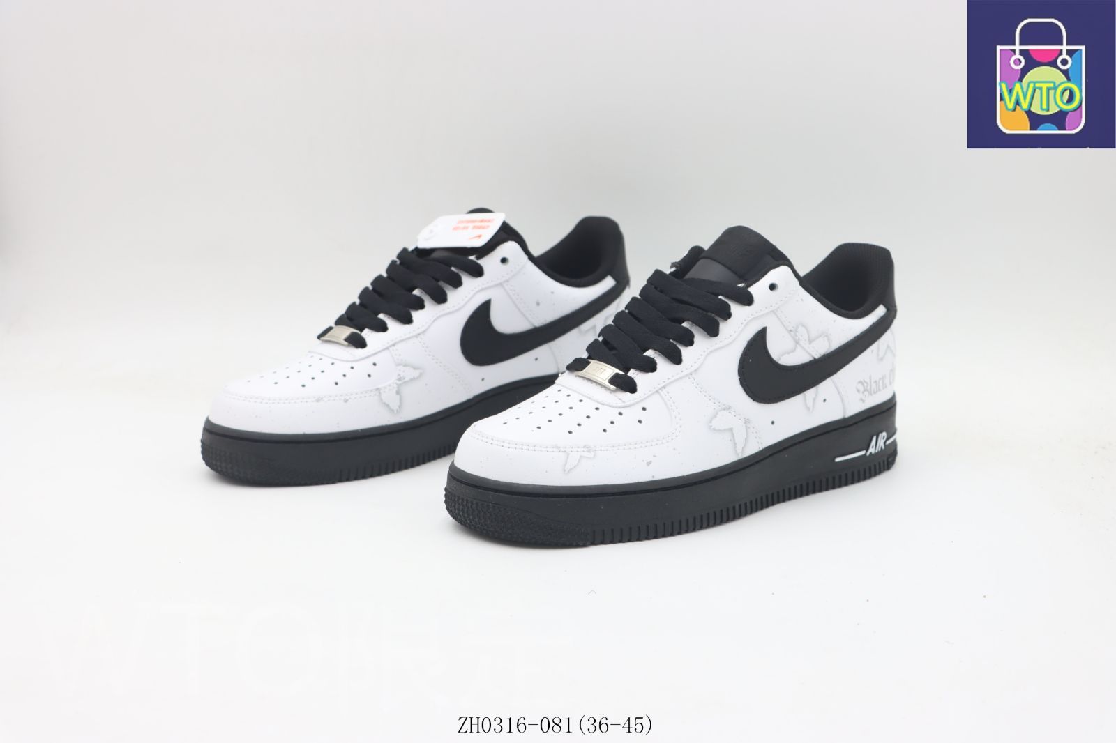 Nike ブラック ホワイト限定 今日特価】NIKE ナイキ エアフォースローカットスケートシューズ
