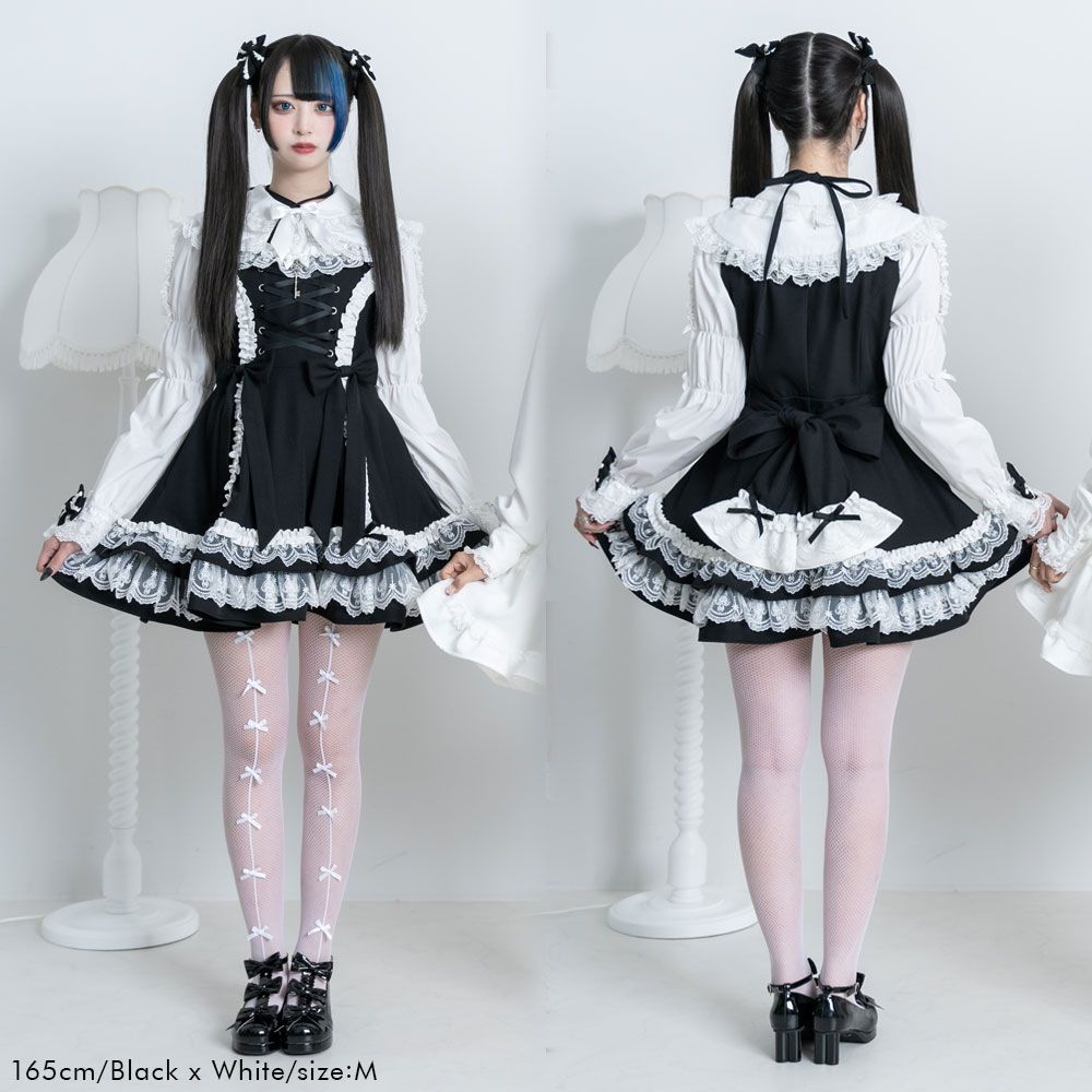 ミルフィーユフリルジャンパースカート 夢展望 ミルフィーユフリルジャンパースカート middle M-3L