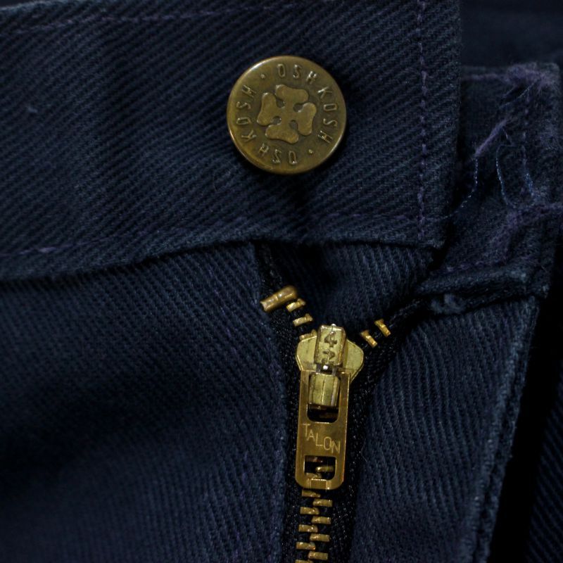 70s USA製 vintage OSHKOSH ツイル ワークパンツ メンズ Lサイズ相当