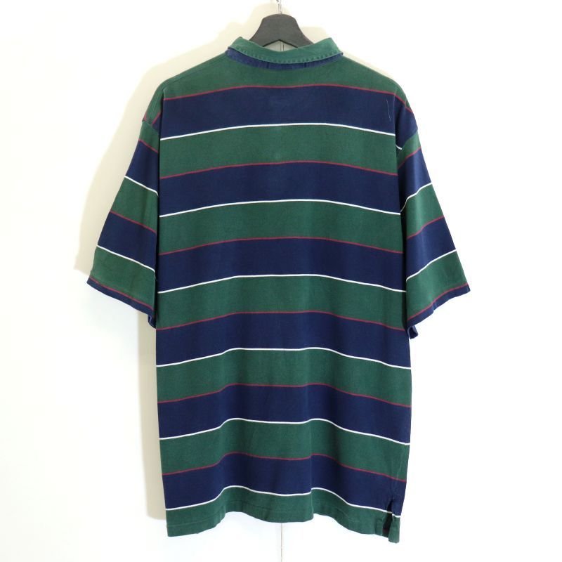 90s vintage RALPH LAUREN POLO GOLF ボーダー柄 半袖 ラガーシャツ