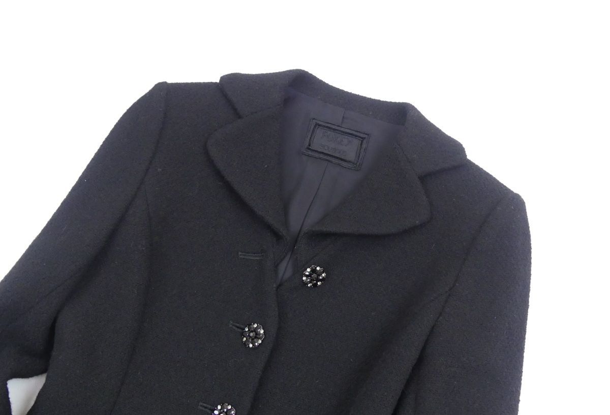フォクシーブティック ツイード フリンジ ジャケット ボレロ 38 FOXEY BOUTIQUE - フォクシーブティック ツイード フリンジ