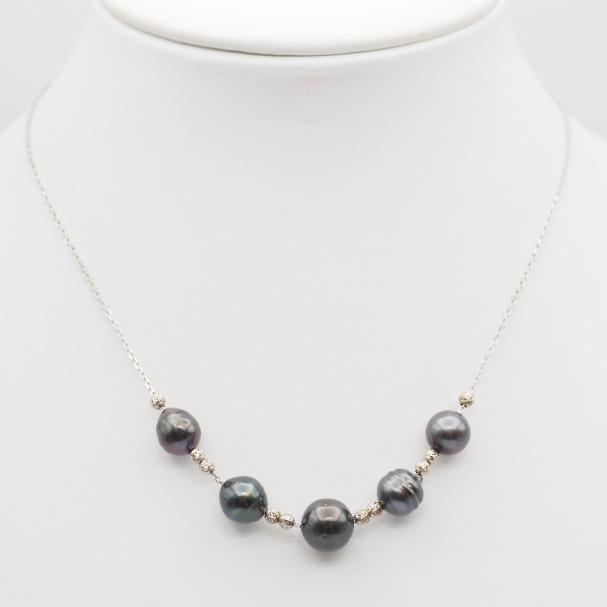 B270 黒蝶真珠 バロックパール STERLING刻印 ネックレス