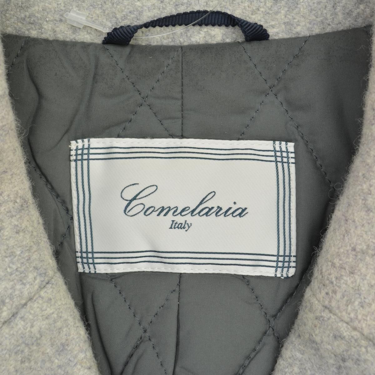 COMELARIA】イタリア製 インナーキルティング ダブルウールコート 