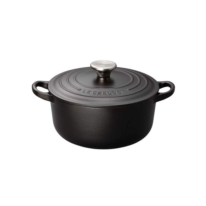 3営業日で発送 ル クルーゼ Le Creuset ル クルーゼ ココット ロンド ２１０１１６㎝ マットブラック AKK9206