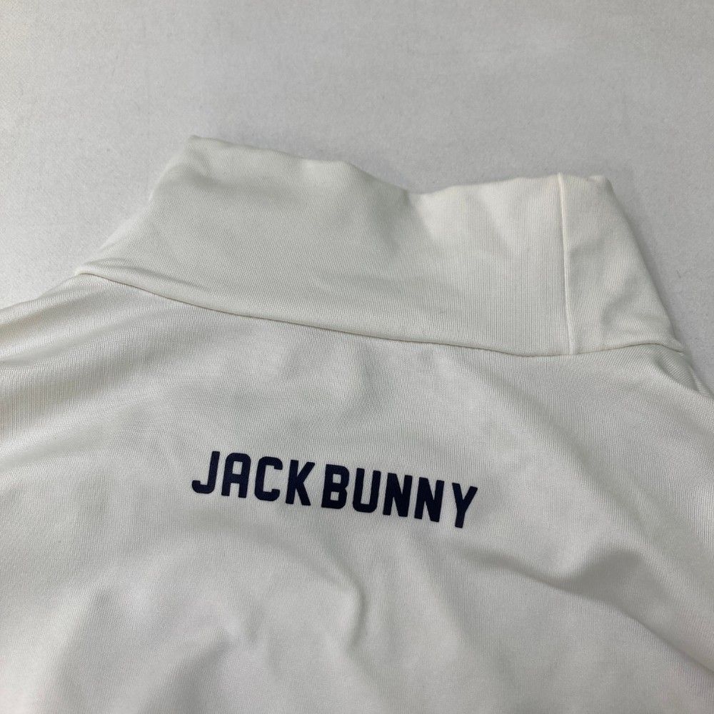 サイズ：6 JACK BUNNY ジャックバニー  裏起毛 ハイネック 長袖Tシャツ  ホワイト系 [240101448599] ゴルフウェア メンズ ストスト サイズ：6 JACK BUNNY ジャックバニー 裏起毛 ハイネック 長袖T