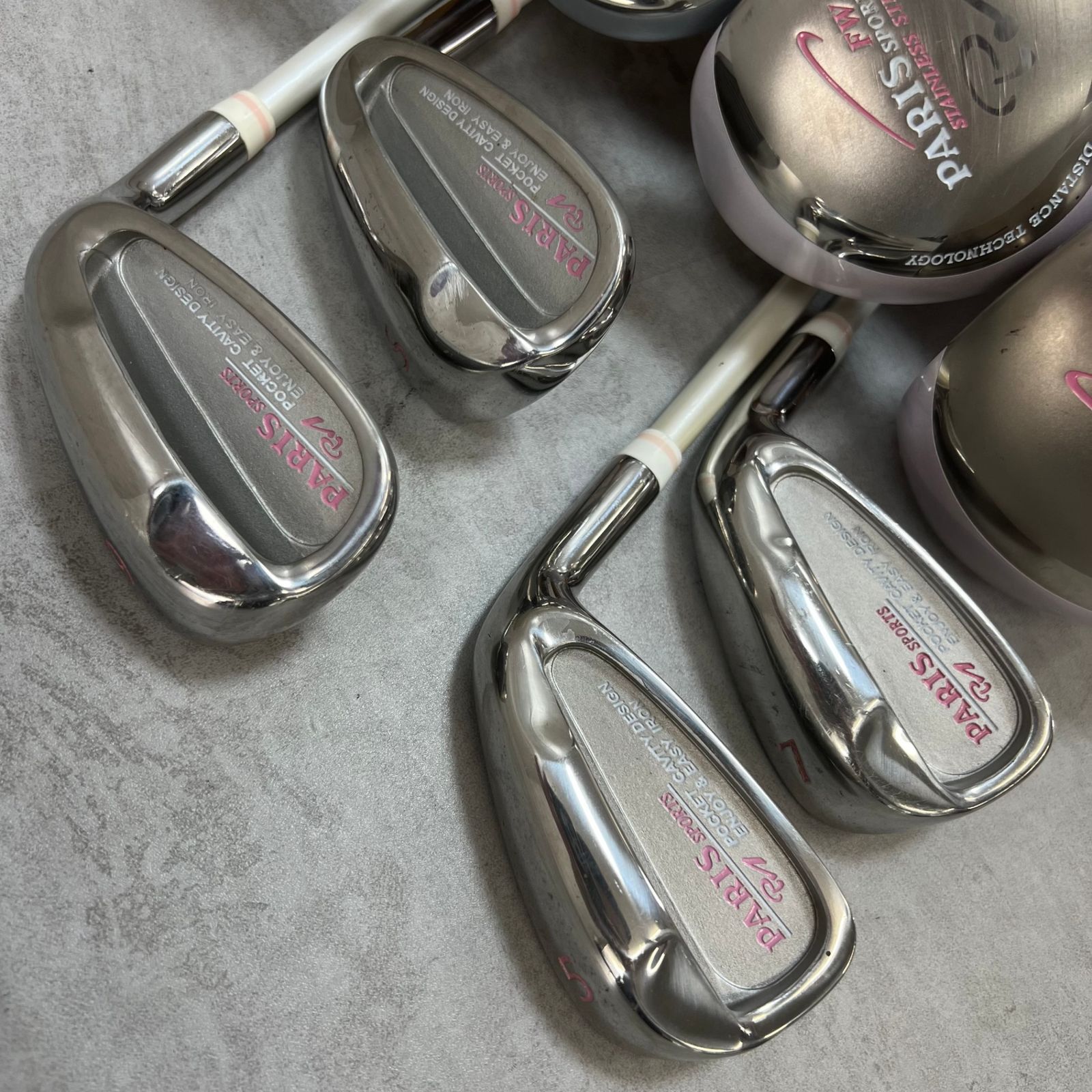 パリス レディース クラブセット 8本 キャディバッグ付 Lafille パリス レディースゴルフ クラブセット 8本 L 右利き用 PARIS パリス