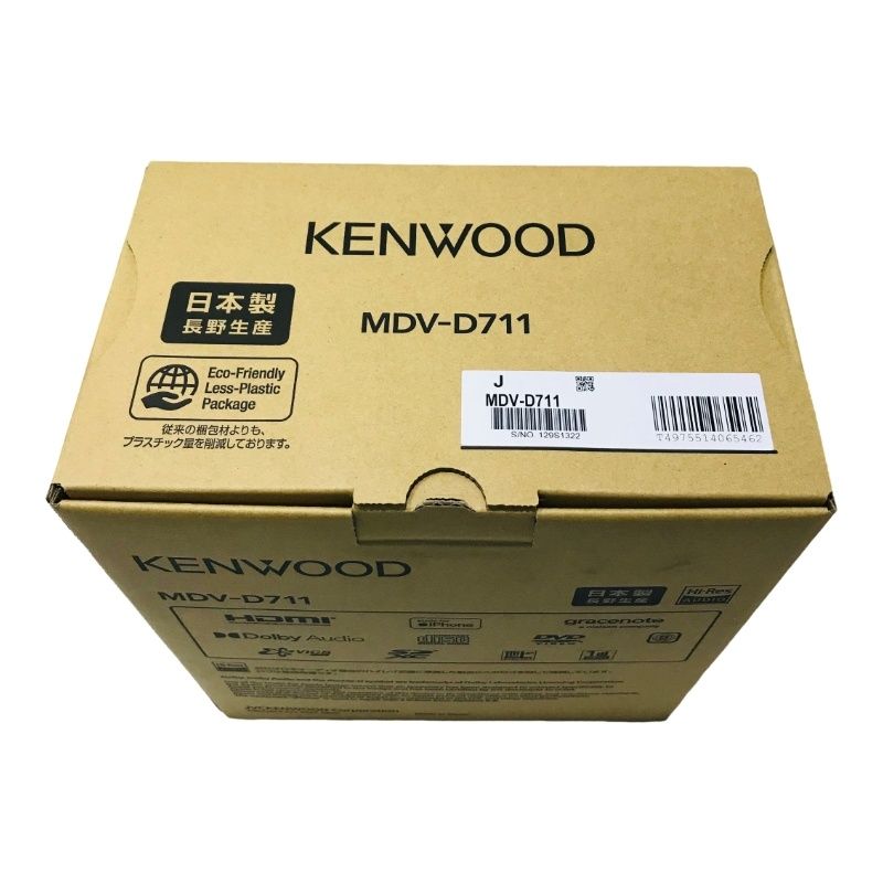 KENWOOD ケンウッド カーナビ 彩速ナビ 7V型 MDV-D711 AVナビゲーションシステム カー用品 【新品】 22410K69