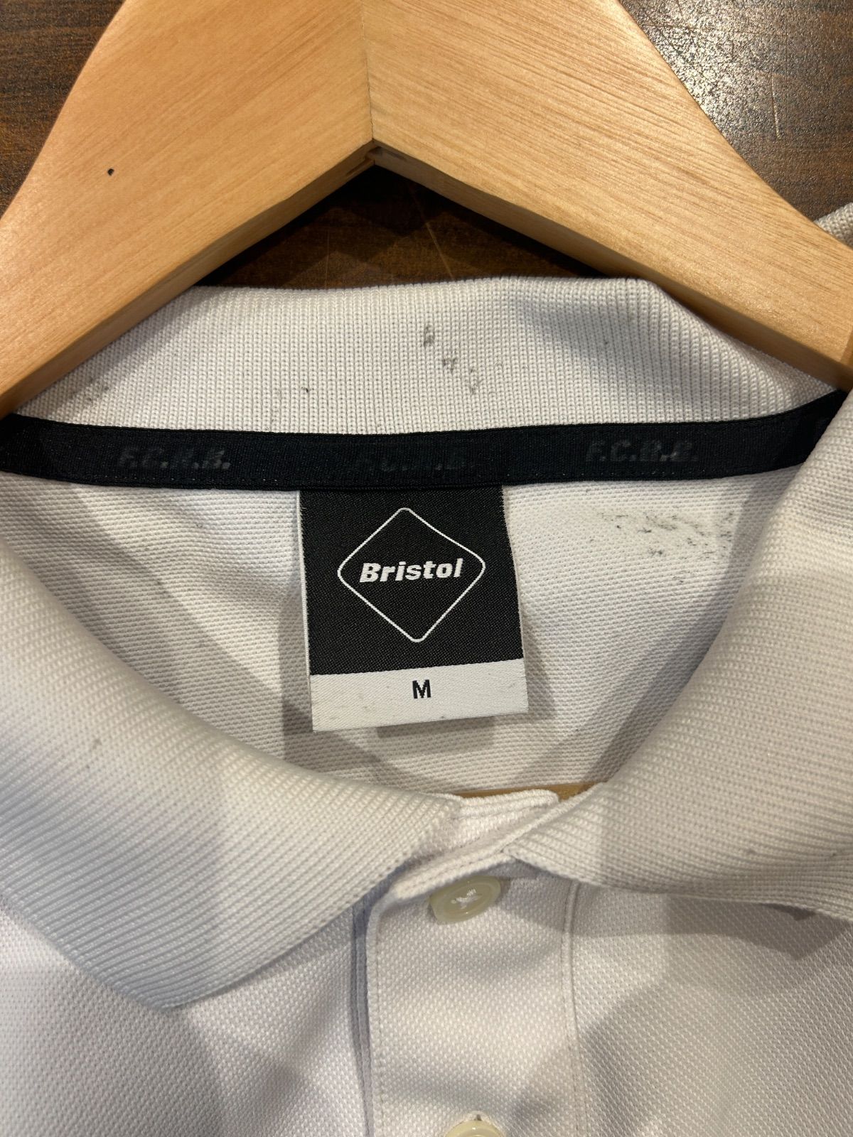 ブリストル Bristol ポロシャツ L ホワイト F.C.Real Bristol(エフシー