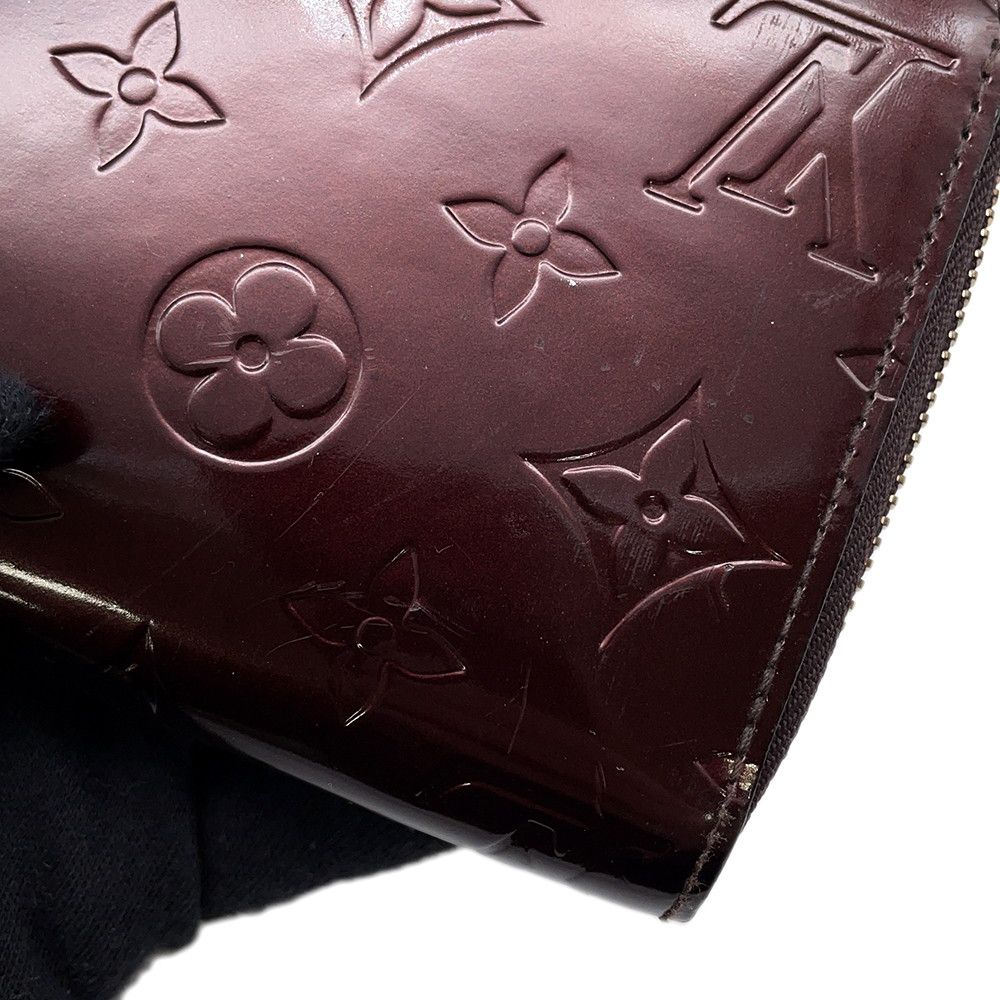 ルイヴィトン 長財布 モノグラム ヴェルニ ジッピー・ウォレット