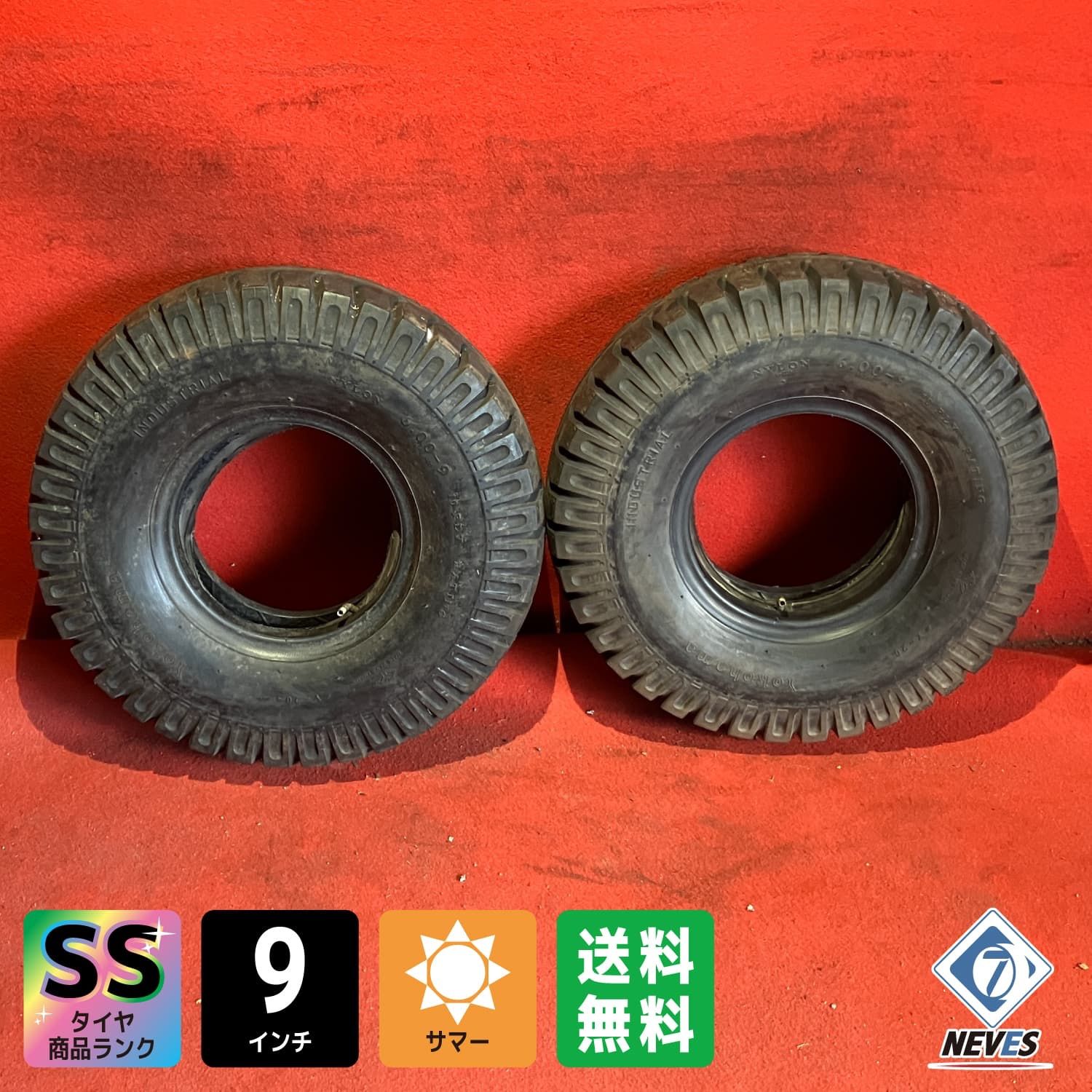 フォークリフトタイヤ 6.00-9 10PR YOKOHAMA Y-20 2本SET