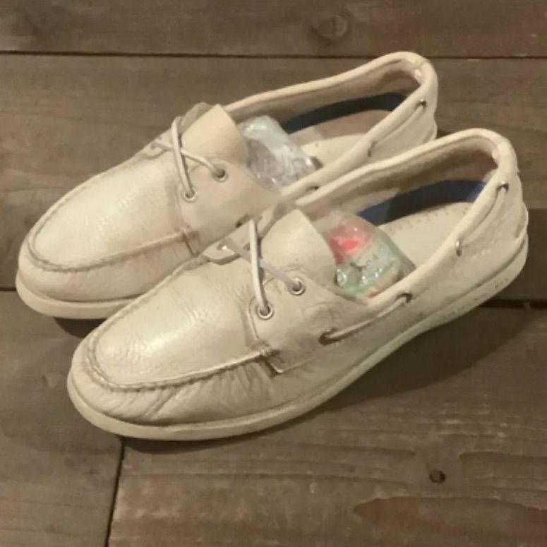 SPERRY TOP-SIDER スペリー トップサイダー レザーデッキシューズ 27.5cm ホワイト