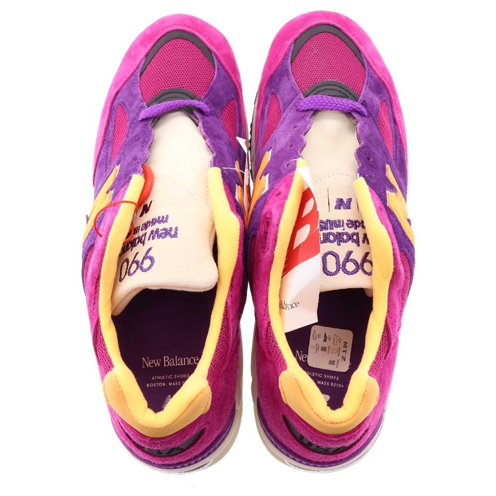 New Balance (ニューバランス) 990V2 ローカットスニーカー パープル