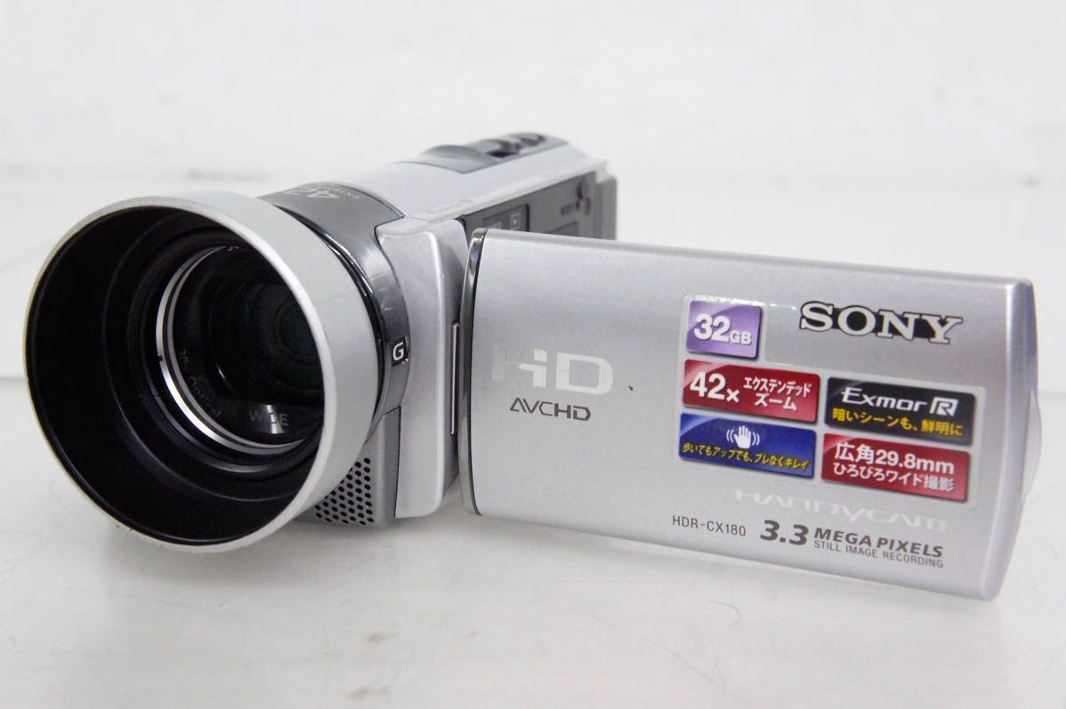 SONYソニー ハンディカムHandycam ハイビジョンデジタルビデオカメラ HDR-CX180 メモリータイプ 32GB