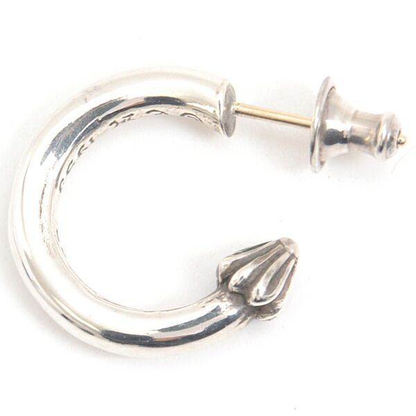 美品クロムハーツクロスバンドフープ シルバーピアス