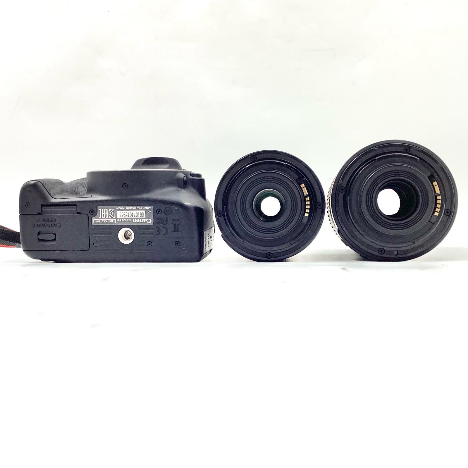  Canon デジタル一眼 EOS Kiss X 7 ダブルズームキット ブラック デジタル一眼レフ デジタルカメラ