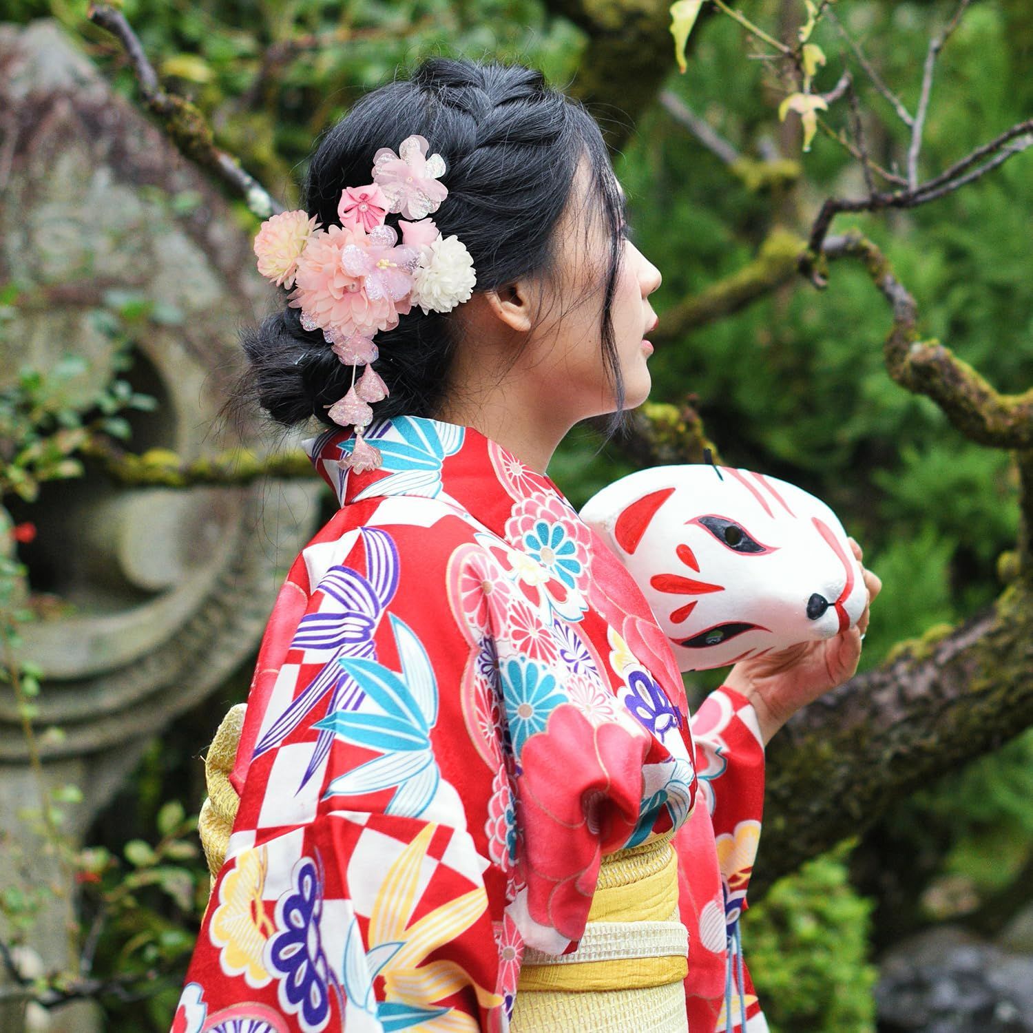 袴 着物 和装 卒業（卒業式着物(二尺袖)と袴セット用 スリップ・襦袢 