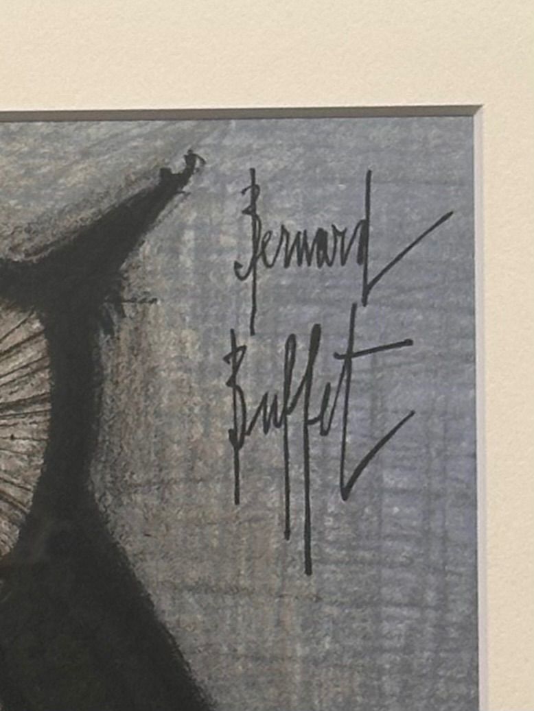 ベルナール・ビュッフェ Bernard Buffet 「小さなみみずく」リトグラフ 版画 ふくろう 梟 - メルカリ