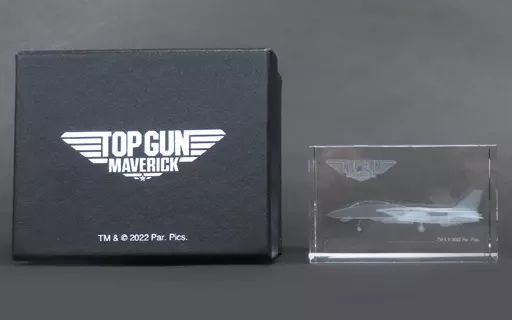 中古】雑貨 クリスタルオブジェ 「トップガン＆トップガン