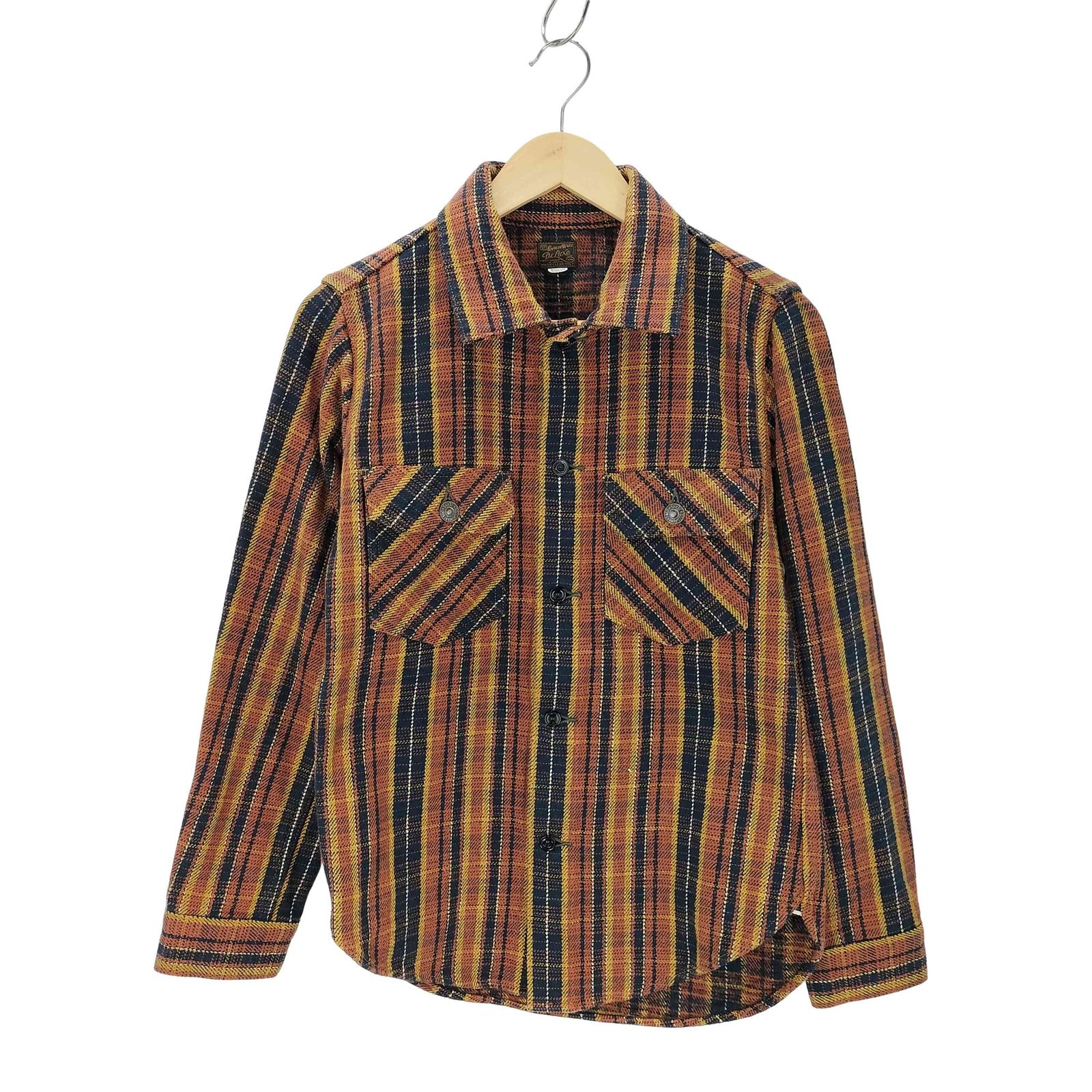 デラックス DELUXE ヘビーネル チェックシャツ メンズ JPN XS